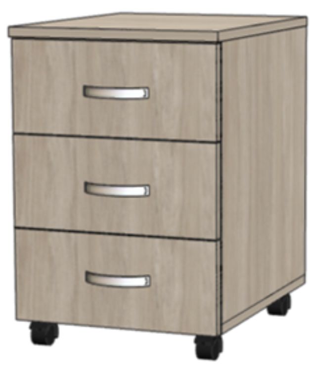 Тумба мобільна з 3-ма шухлядками (400х500х590мм.) Меблі КС